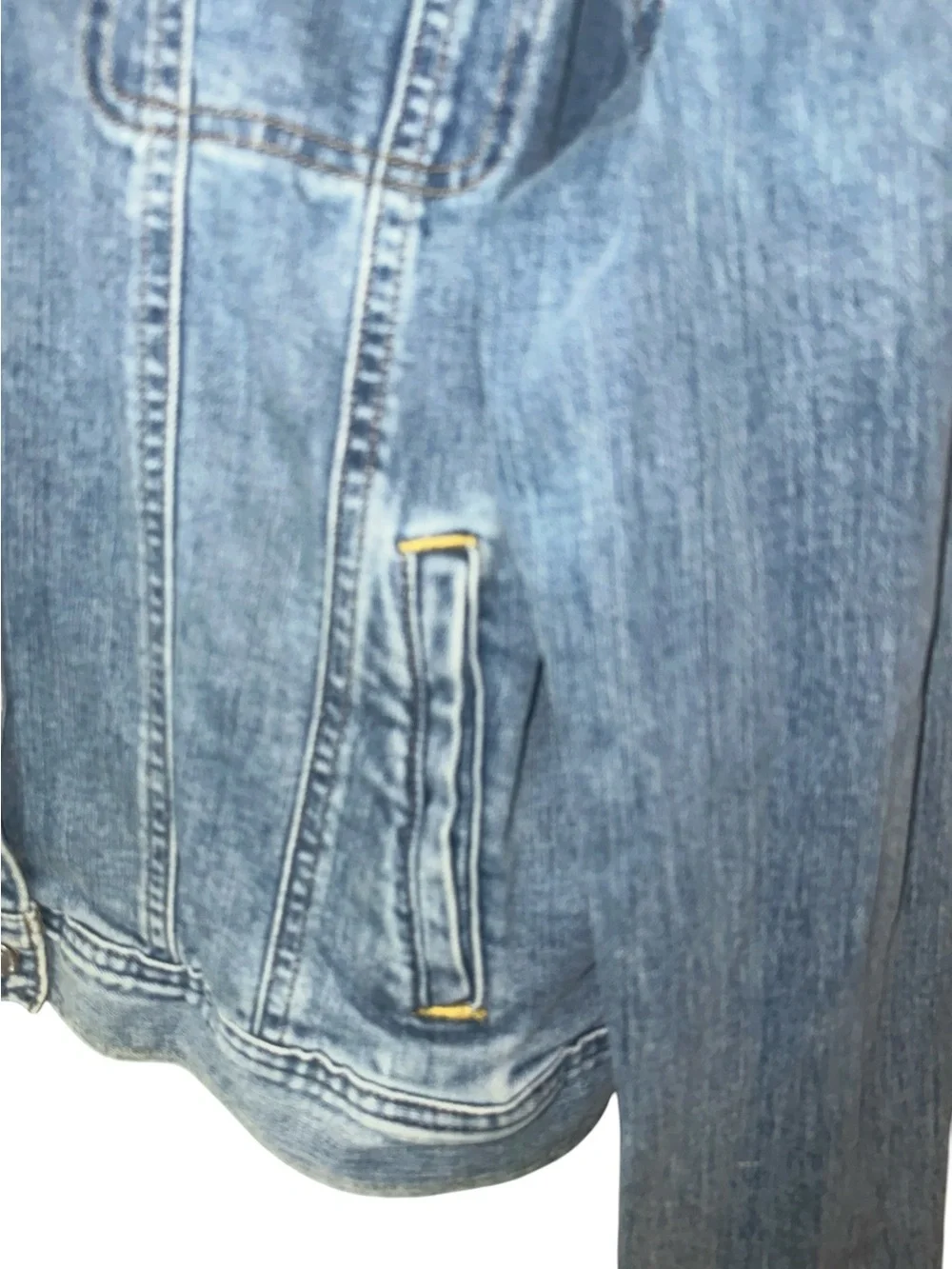 Ralph Lauren Denim Military Star Embroidered Flower Collector Jean Jacket Sz 14 - Picture 8 of 12